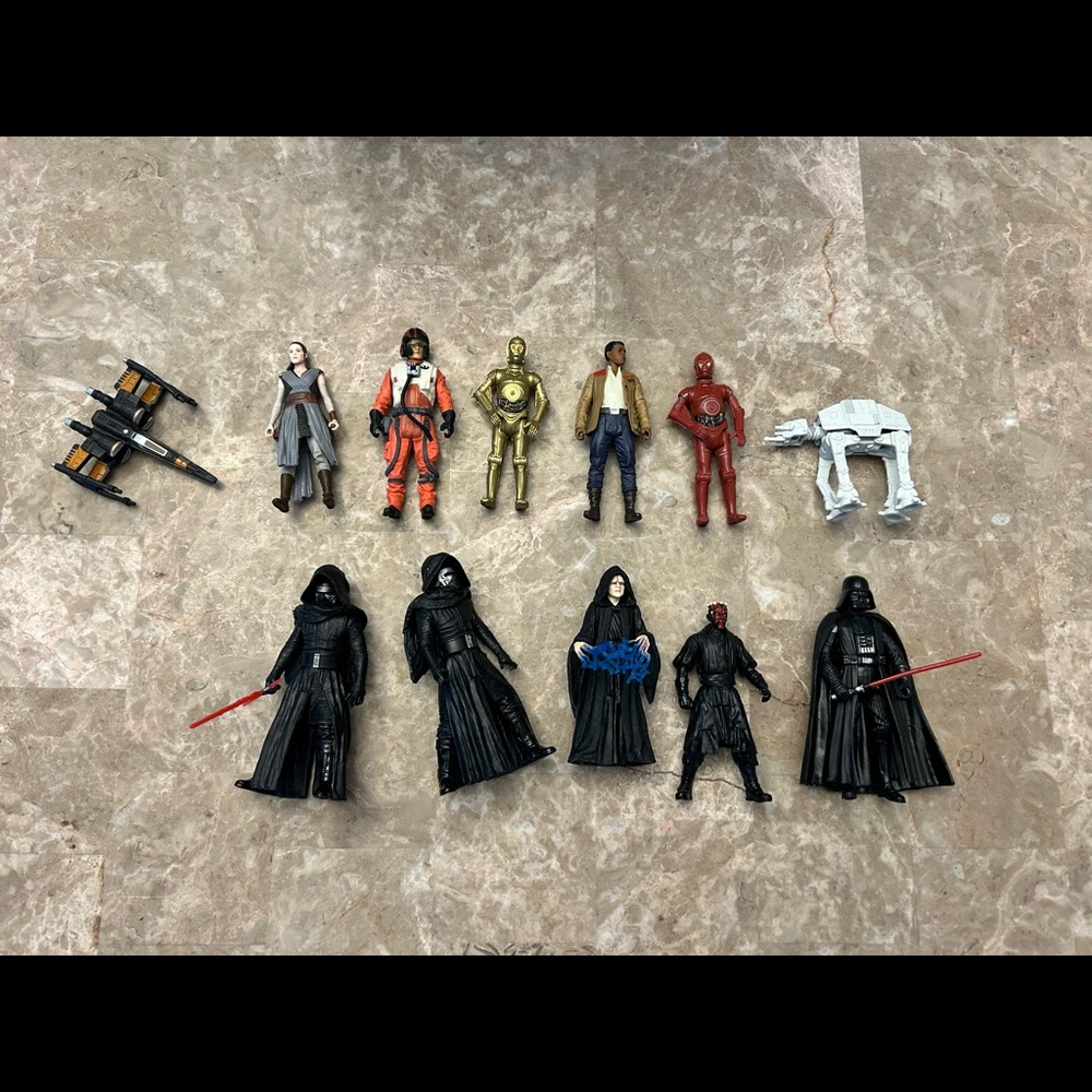 Star Wars Action Figures Including Darth Maul, Darth Vader, C-3PO and More